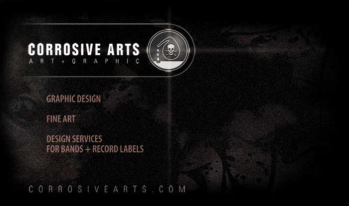 Corrosive Arts · Graphik Design · Fine Art · Design Services for Bands & Record Labels